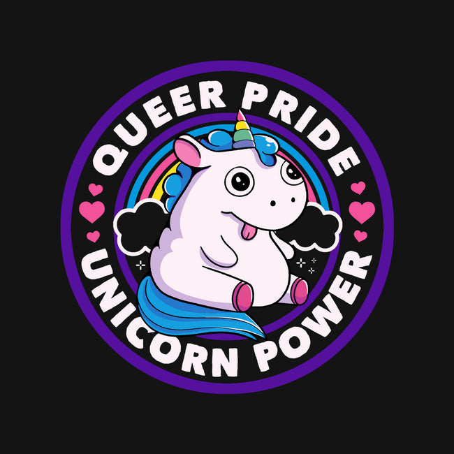 Queer Pride Unicorn Power-None-Removable Cover w Insert-Throw Pillow-tobefonseca