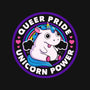 Queer Pride Unicorn Power-Womens-V-Neck-Tee-tobefonseca