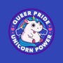 Queer Pride Unicorn Power-None-Non-Removable Cover w Insert-Throw Pillow-tobefonseca