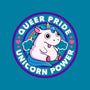 Queer Pride Unicorn Power-None-Polyester-Shower Curtain-tobefonseca