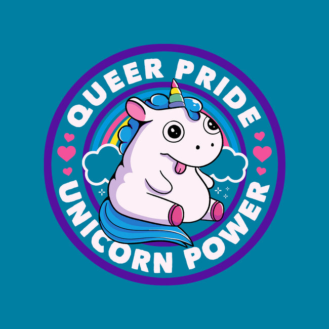 Queer Pride Unicorn Power-Unisex-Basic-Tee-tobefonseca