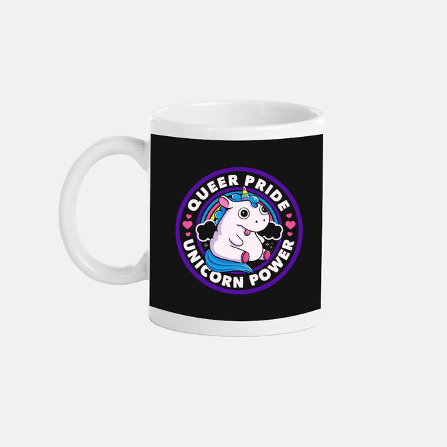 Queer Pride Unicorn Power-None-Mug-Drinkware-tobefonseca