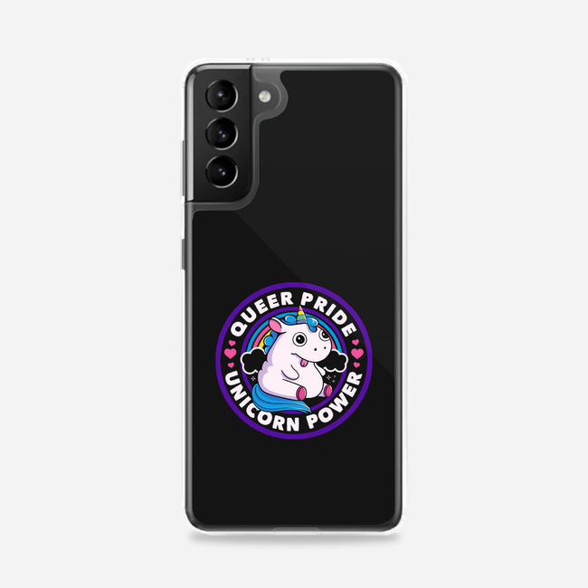 Queer Pride Unicorn Power-Samsung-Snap-Phone Case-tobefonseca