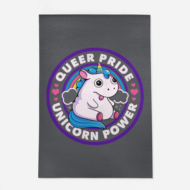 Queer Pride Unicorn Power-None-Indoor-Rug-tobefonseca