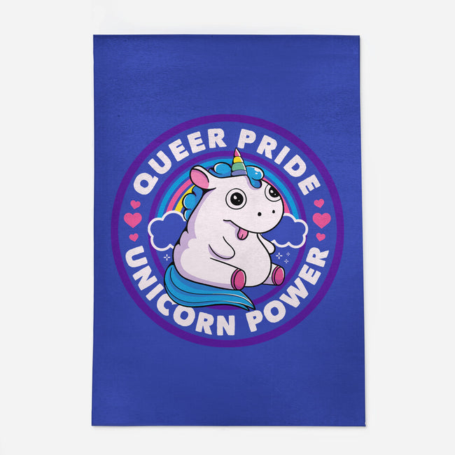 Queer Pride Unicorn Power-None-Indoor-Rug-tobefonseca