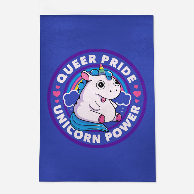 Queer Pride Unicorn Power-None-Outdoor-Rug-tobefonseca