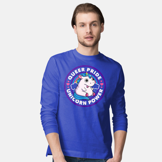 Queer Pride Unicorn Power-Mens-Long Sleeved-Tee-tobefonseca