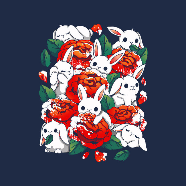 White Rabbit Rose-Unisex-Zip-Up-Sweatshirt-Vallina84
