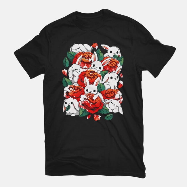 White Rabbit Rose-Mens-Heavyweight-Tee-Vallina84