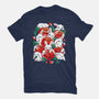 White Rabbit Rose-Womens-Fitted-Tee-Vallina84