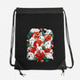 White Rabbit Rose-None-Drawstring-Bag-Vallina84