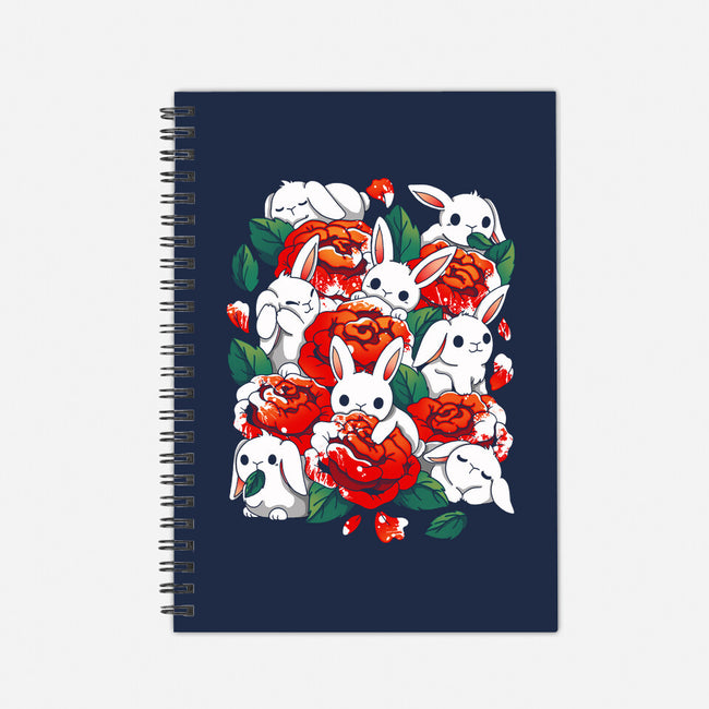 White Rabbit Rose-None-Dot Grid-Notebook-Vallina84