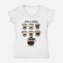 Type Of Coffee-Womens-V-Neck-Tee-Vallina84