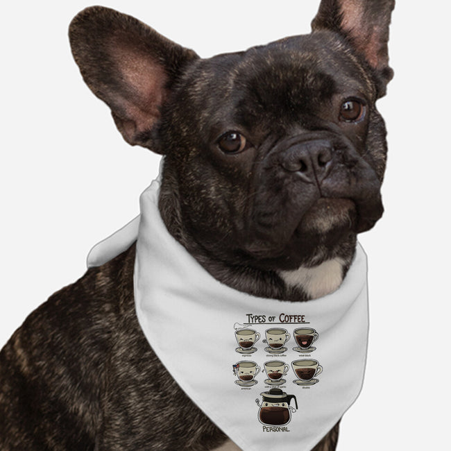 Type Of Coffee-Dog-Bandana-Pet Collar-Vallina84