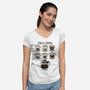 Type Of Coffee-Womens-V-Neck-Tee-Vallina84