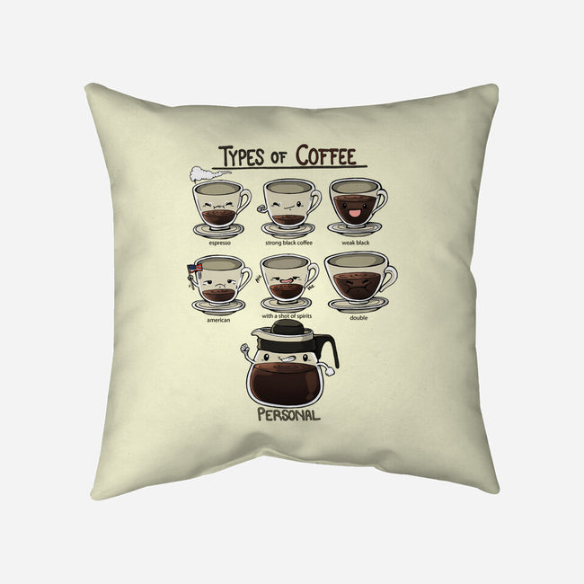 Type Of Coffee-None-Removable Cover-Throw Pillow-Vallina84