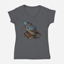 Merlin Bird-Womens-V-Neck-Tee-Vallina84