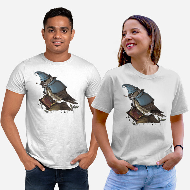 Merlin Bird-Unisex-Basic-Tee-Vallina84