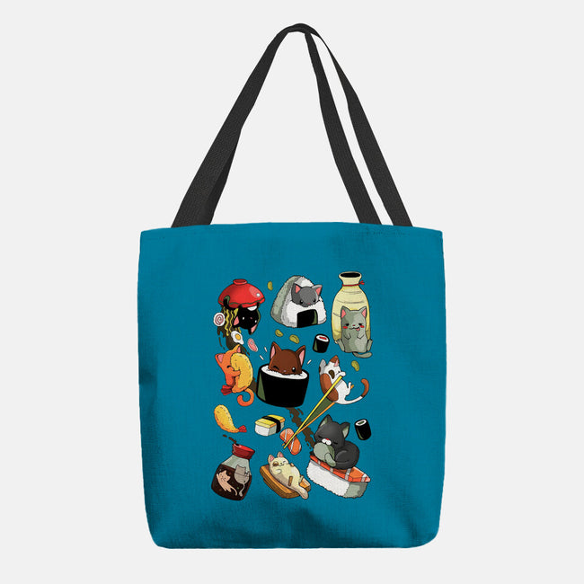 Sushi Kittens-None-Basic Tote-Bag-Vallina84