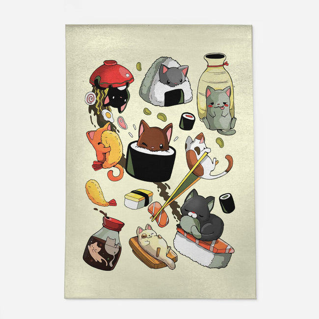 Sushi Kittens-None-Outdoor-Rug-Vallina84