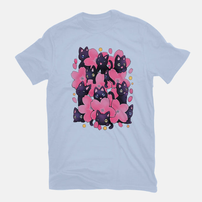 Sakura Cats-Unisex-Basic-Tee-Vallina84