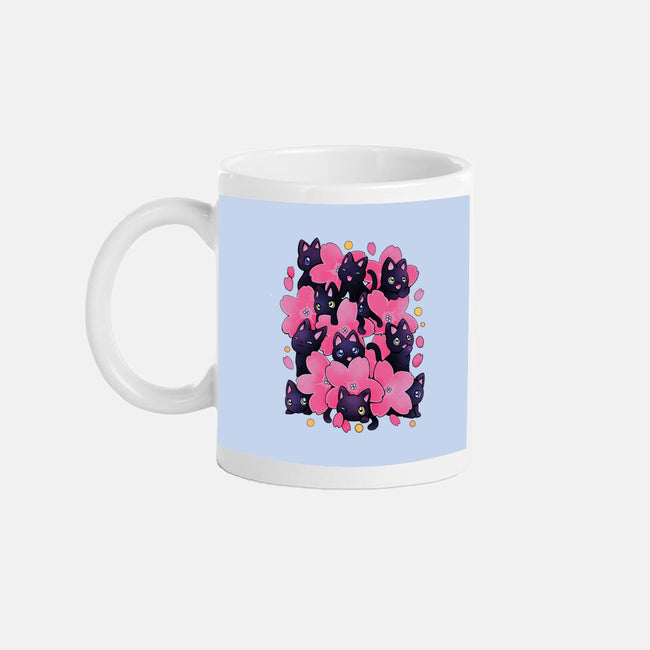 Sakura Cats-None-Mug-Drinkware-Vallina84