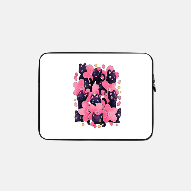 Sakura Cats-None-Zippered-Laptop Sleeve-Vallina84