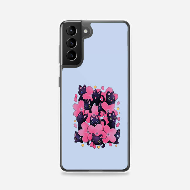 Sakura Cats-Samsung-Snap-Phone Case-Vallina84