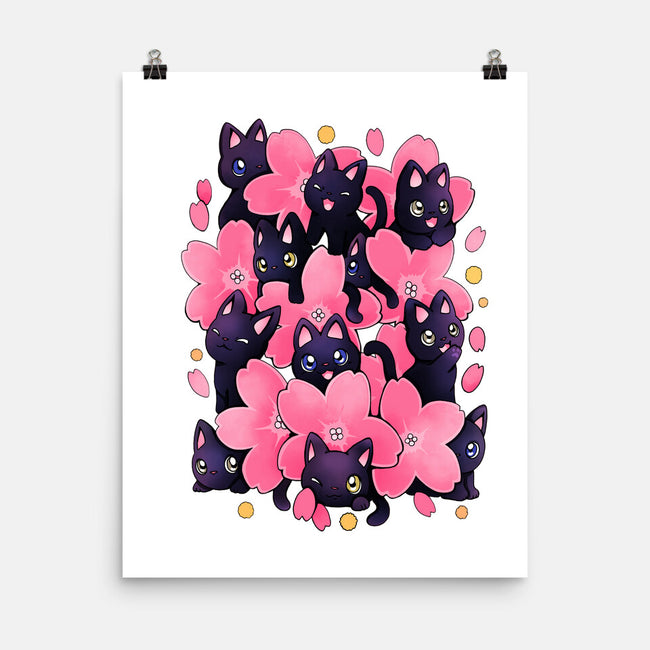 Sakura Cats-None-Matte-Poster-Vallina84