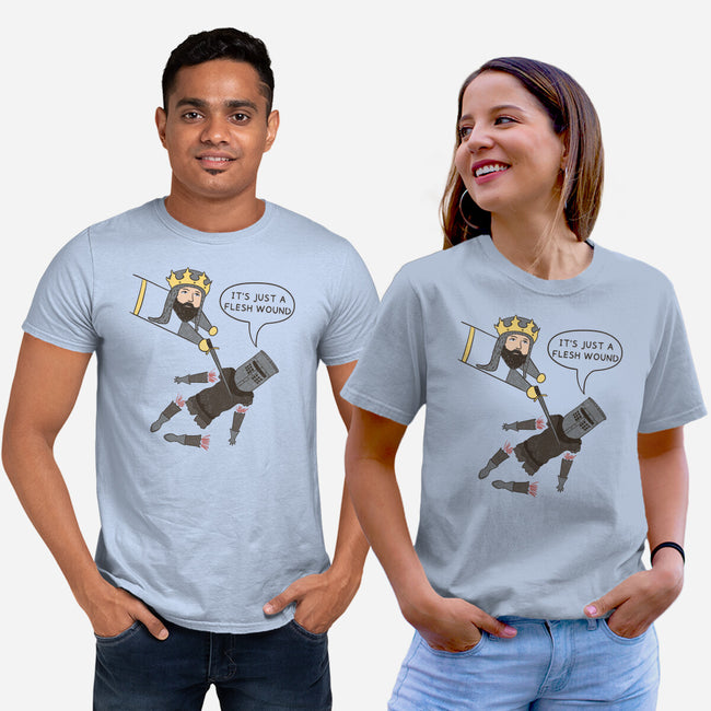 Just A Flesh Wound-Unisex-Basic-Tee-Claudia
