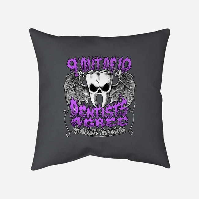 You Gotta Floss-None-Non-Removable Cover w Insert-Throw Pillow-Aarons Art Room