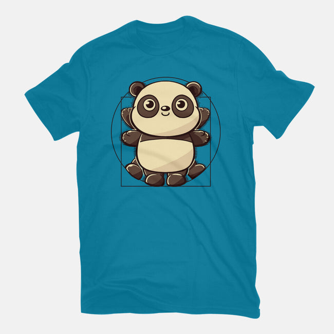 Vitruvian Panda-Unisex-Basic-Tee-koalastudio