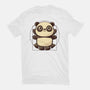 Vitruvian Panda-Womens-Fitted-Tee-koalastudio