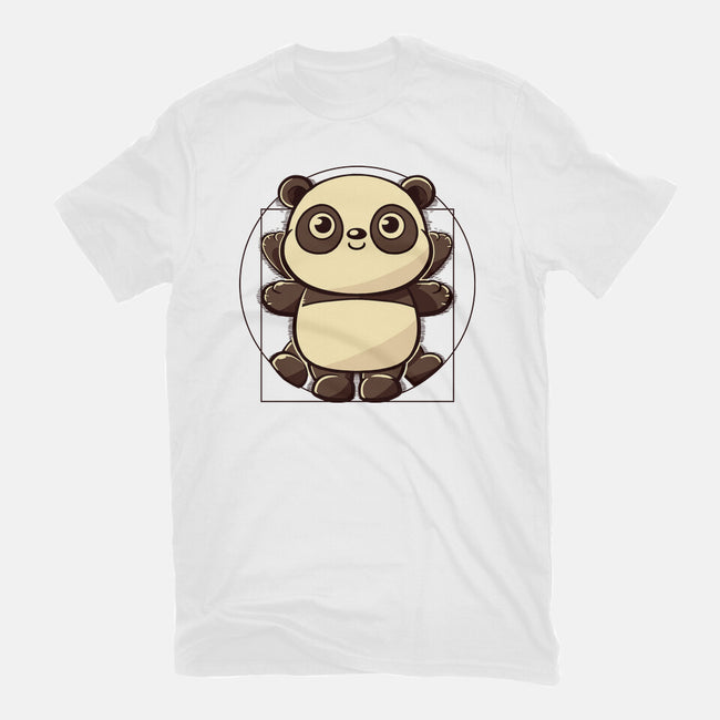 Vitruvian Panda-Unisex-Basic-Tee-koalastudio