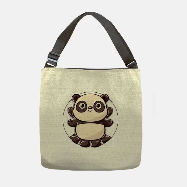 Vitruvian Panda-None-Adjustable Tote-Bag-koalastudio