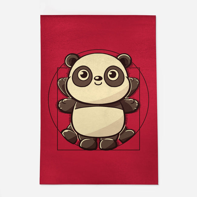 Vitruvian Panda-None-Indoor-Rug-koalastudio