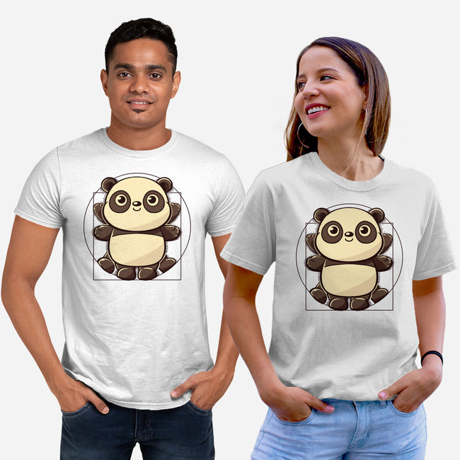 Vitruvian Panda-Unisex-Basic-Tee-koalastudio