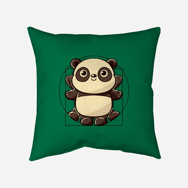 Vitruvian Panda-None-Removable Cover w Insert-Throw Pillow-koalastudio