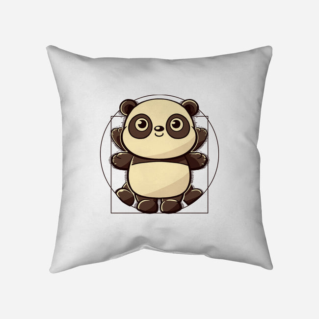 Vitruvian Panda-None-Removable Cover w Insert-Throw Pillow-koalastudio