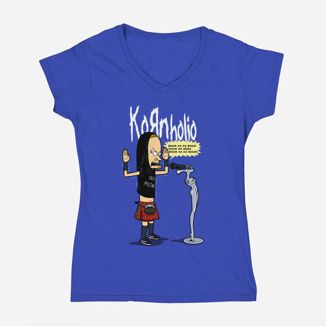 Kornholio-Womens-V-Neck-Tee-Boggs Nicolas