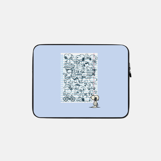 Doodle Beagle-None-Zippered-Laptop Sleeve-Xentee