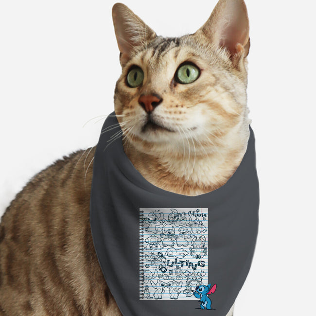 Doodle Alien-Cat-Bandana-Pet Collar-Xentee