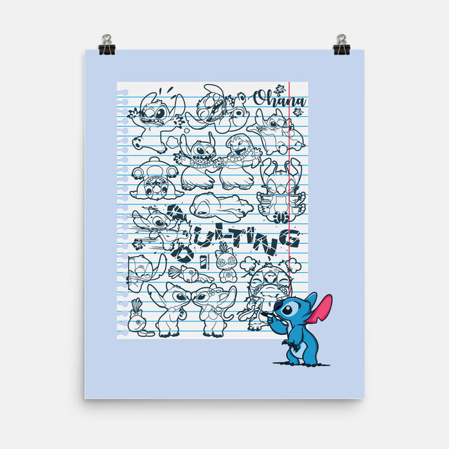 Doodle Alien-None-Matte-Poster-Xentee