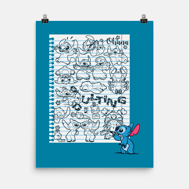 Doodle Alien-None-Matte-Poster-Xentee