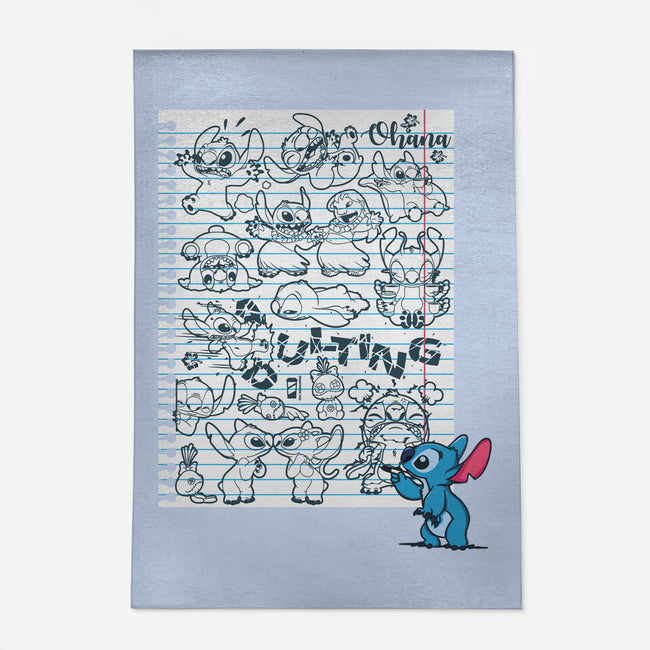 Doodle Alien-None-Outdoor-Rug-Xentee