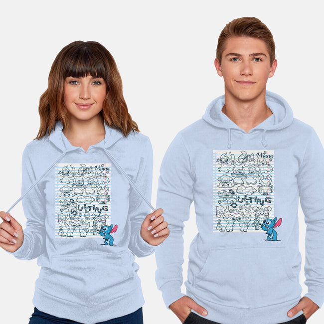 Doodle Alien-Unisex-Pullover-Sweatshirt-Xentee