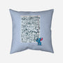 Doodle Alien-None-Non-Removable Cover w Insert-Throw Pillow-Xentee