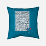 Doodle Alien-None-Non-Removable Cover w Insert-Throw Pillow-Xentee