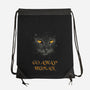 Go Away Human-None-Drawstring-Bag-Tronyx79