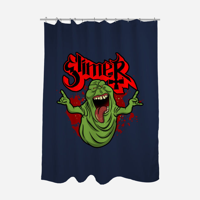 Slimy Ghost-None-Polyester-Shower Curtain-Boggs Nicolas